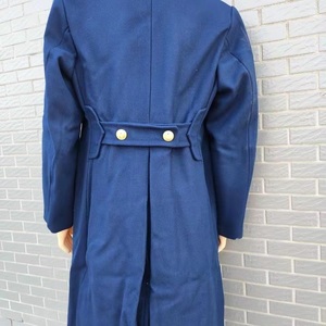 库存老式87蓝色呢子大衣 干部呢子大衣 双排扣羊毛呢子大衣