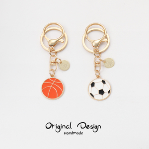 篮球diy情侣钥匙扣环挂件男女可爱网红ins包包挂饰足球创意小礼品