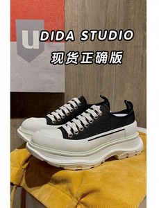 【DIDA】帆布鞋女2023秋季新款厚底女鞋小白鞋女松糕鞋