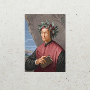 但丁画像海报照片背景墙诗人作家意大利文艺复兴神曲冰箱贴周边