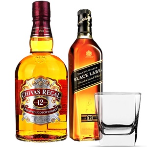 芝华士洋酒 威士忌调配型苏格兰威士忌 黑方芝华士组合