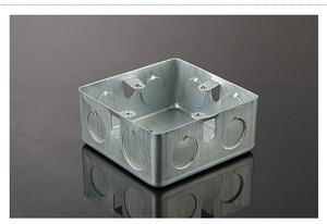 新品kbgjdg镀锌金属穿线管配件拉伸底盒86型防锈ck明装868640