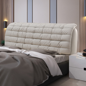 床头板软包皮艺卧室1.5米1.8米双人现代简约落地单买欧式靠背定制