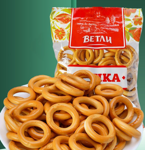 俄罗斯进口韦特力牌面包圈饼干300g/袋粗粮代餐早餐饱腹休闲零食