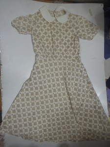 五六十年代女士老裙子布拉吉连衣裙棉布连衣裙服装道具(旧155高
