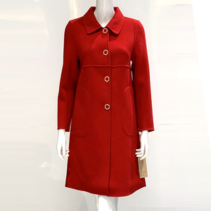 妃奴21053羊毛双面呢羊绒大衣秋装气质修身通勤冬季中长外套