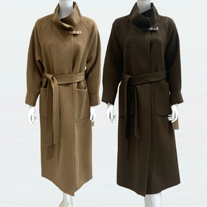 feinu妃奴21025双面呢羊毛秋冬装款韩版宽松羊绒大衣女外套22357