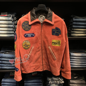 diesel迪赛男士真皮皮衣贴布徽章机车风外套土耳其产