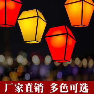中式羊皮吊灯婚礼火锅店定做方形灯笼装饰异形景区户外防水孔明灯