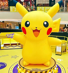 皮卡丘气模卡通充气模型定制皮卡丘充气玩偶大型活动摆件气模风机
