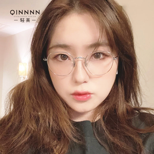 吴昕珍妮同款眼镜框女纯钛细边框玫瑰金近视眼镜女超轻眼镜框架