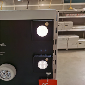 宜家oleby 奥勒比 衣柜感应灯 黑色墙壁装饰灯2 件