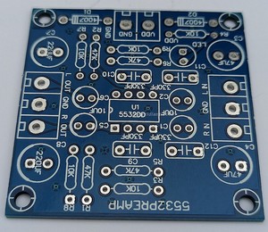 单电源5532/AD712前级板 汽车音响前置放大板 功放机前级PCB空板
