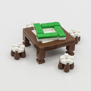 90米雱旗舰店天猫带灯斗鱼缸乐高积木小型迷你塑料桌面客厅办公桌