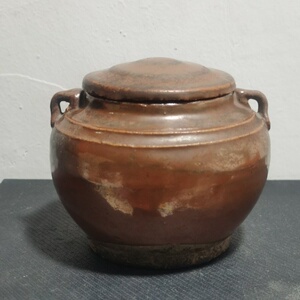 dfbjg十万淘宝晓堂古玩古董 清代老瓷器茶杯 人物图青花瓷盖罐子摆件