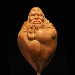 苏工名家纯手工橄榄核雕人物核雕  达摩祖师   包衣达摩 单籽单核