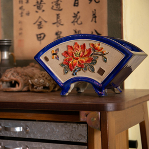 石湾花盆陶一峰