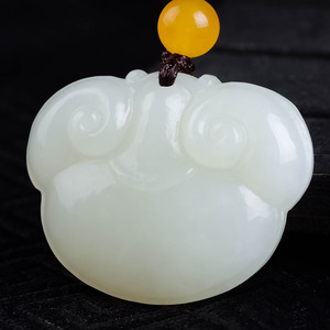 和田玉如意籽料吊坠元宝如意小玉坠吊坠女款和田玉玉石玉佩