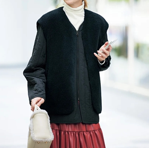 【国内现货】日本DAMA绗缝棉袄夹克外套+背心两件套女装