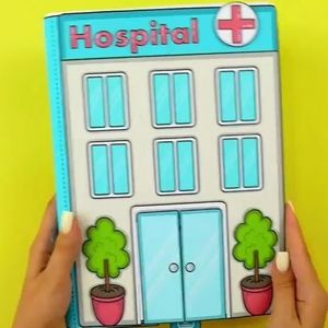 综合医院换装娃娃手工自制diy材料趣味玩具游戏安静书桌游过家家