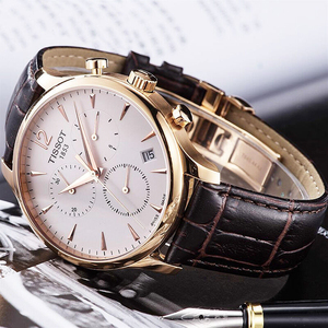 天梭1853男表石英