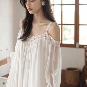 一字肩睡衣性感