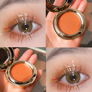 橘色眼影单色橙色