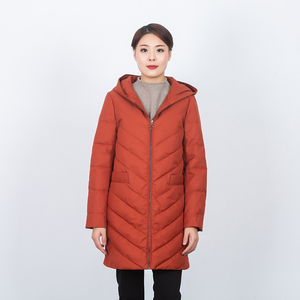 honrn红人专柜正品冬季女装中长款连帽棉羽绒服商场同款hd55yr207