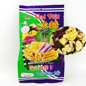 越南进口特产大越大粤综合蔬果干250g*2袋香蕉芋头红薯菠萝蜜凤梨