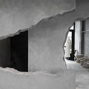 慕凯风灰泥艺术涂料水性室内墙面漆地面外墙工业风定制叙利亚风格