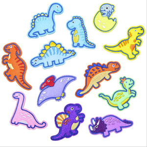 卡通小恐龙刺绣补丁布贴衣服辅料童装装饰婴儿棉衣鞋帽装饰徽章