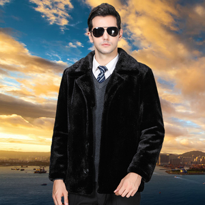 劲霸男装官方旗舰店2018新款正品冬装商务休闲时尚都市皮草外套