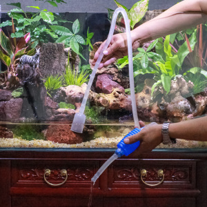 水陆缸草缸换水器抽水器鱼缸防小鱼手动小型虹吸管水族箱鱼粪便