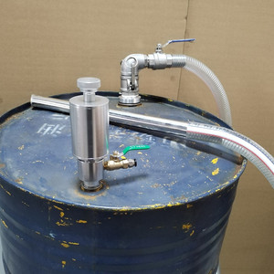 气动抽油器机床废液清理 200L密封铁油桶专用 换油器气动液泵排液