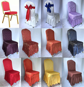 酒店椅套定做 椅套罩宴会婚庆板凳套 凳子套 连体椅套 餐厅椅套