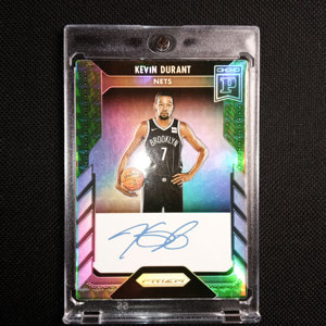 杜兰特签名球星卡 1/ 1编 自制 非帕尼尼 球星卡 折射卡面送卡砖