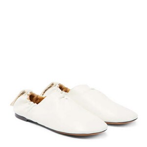 000人付款淘宝英伦代购 5女新款loewe/罗意威 皮革芭蕾平底鞋 伦敦