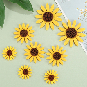 向日葵无纺布立体葵花朵贴幼儿园布置环创材料墙面装饰太阳花挂
