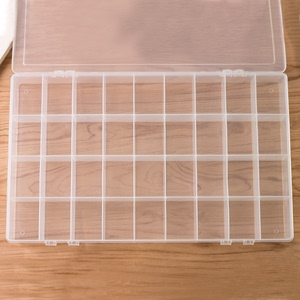 水粉颜料盒36格小迷你大容量便携式丙烯12格水彩调色盘写生色彩盒子大格子密封分装透明24格软盖保湿收纳盒