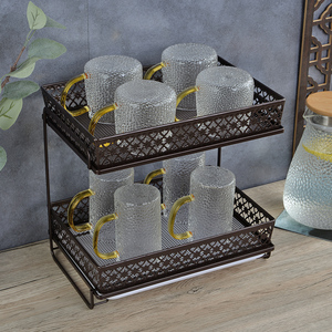 杯架子置物架水杯收纳倒挂玻璃杯沥水架放杯子茶杯收纳柜轻奢家用