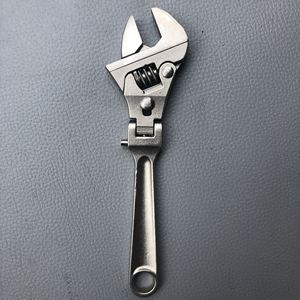 吉达新款快退式棘轮万向活动扳手多功能可调节折叠开口扳手