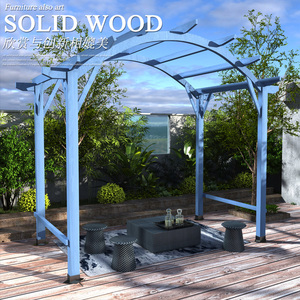 室外花架防腐木庭院户外碳化