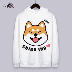 90同款货源富苗花服饰旗舰店天猫神烦狗头像恶搞表情doge柴犬卫衣
