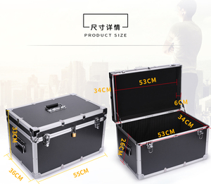 订制铝合金工具箱包装加厚箱防震样板展示证件运输仪器海绵拉杆箱