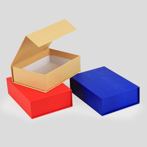 现货翻盖礼物包装盒纯色书本式硬礼品盒茶叶盒酒盒定制印刷logo