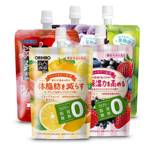 0热量欧力喜乐零卡果冻白桃葡萄青提苹果味日本orihiro低脂零食