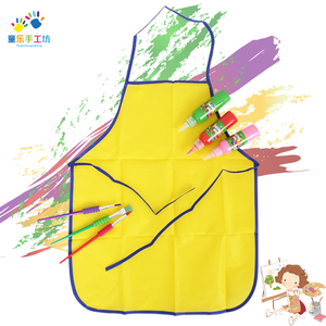 绘画围裙幼儿美术用儿童幼儿园画画涂鸦吃饭防水无袖罩衣画画衣