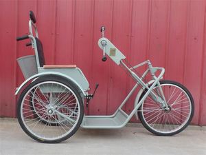 老年人残疾人手摇三轮车双手摇三轮车双手摇代步车(一根链条.