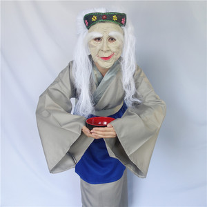 孟婆服装道具面具女老婆婆鬼婆妖精白骨精服装出租