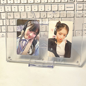 韩式3寸小卡拍立得亚克力相架透明强磁凹槽卡砖相框照片学生桌面